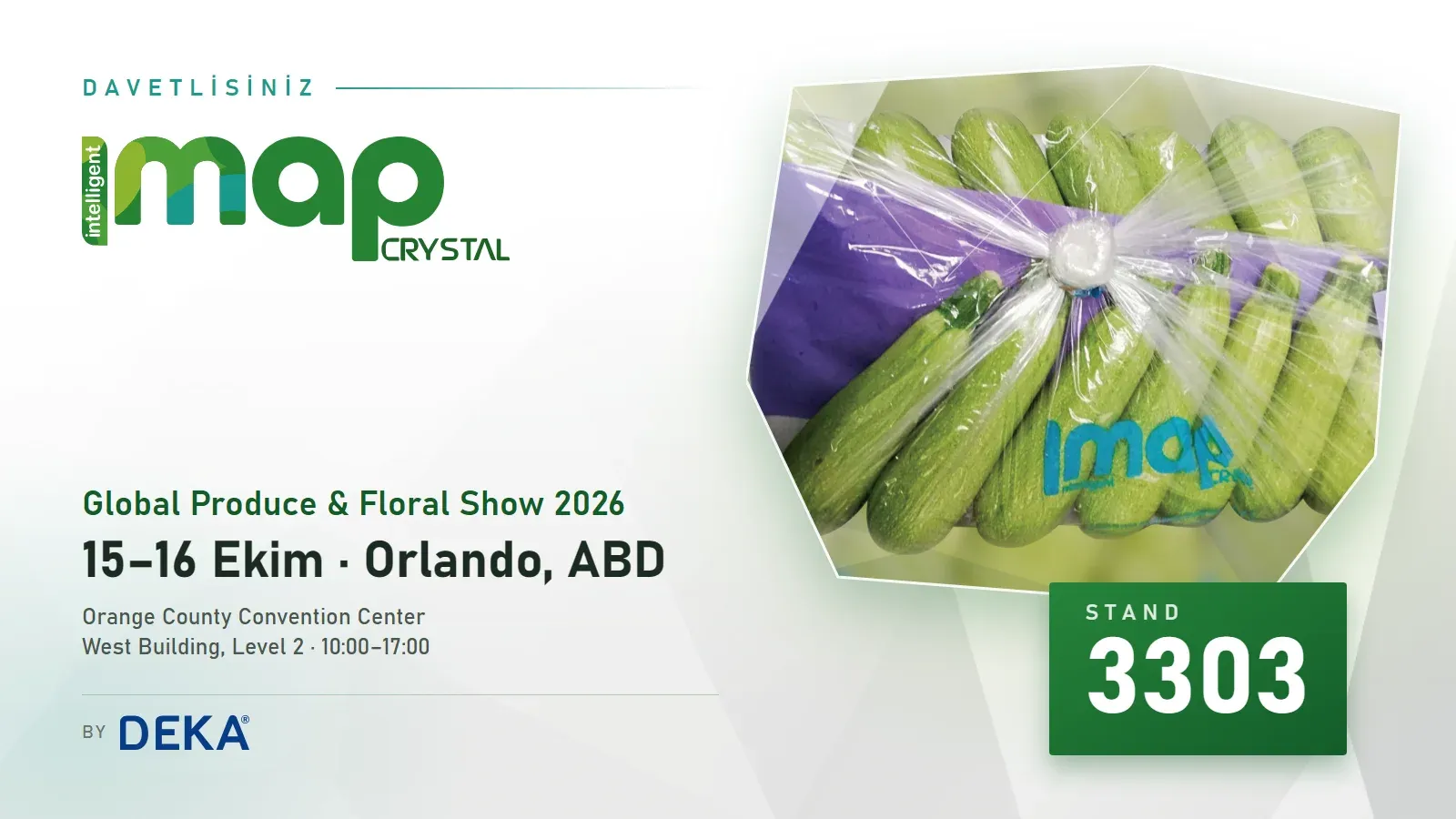 Global Produce & Floral Show 2026'dayız: Orlando, Stand 3303