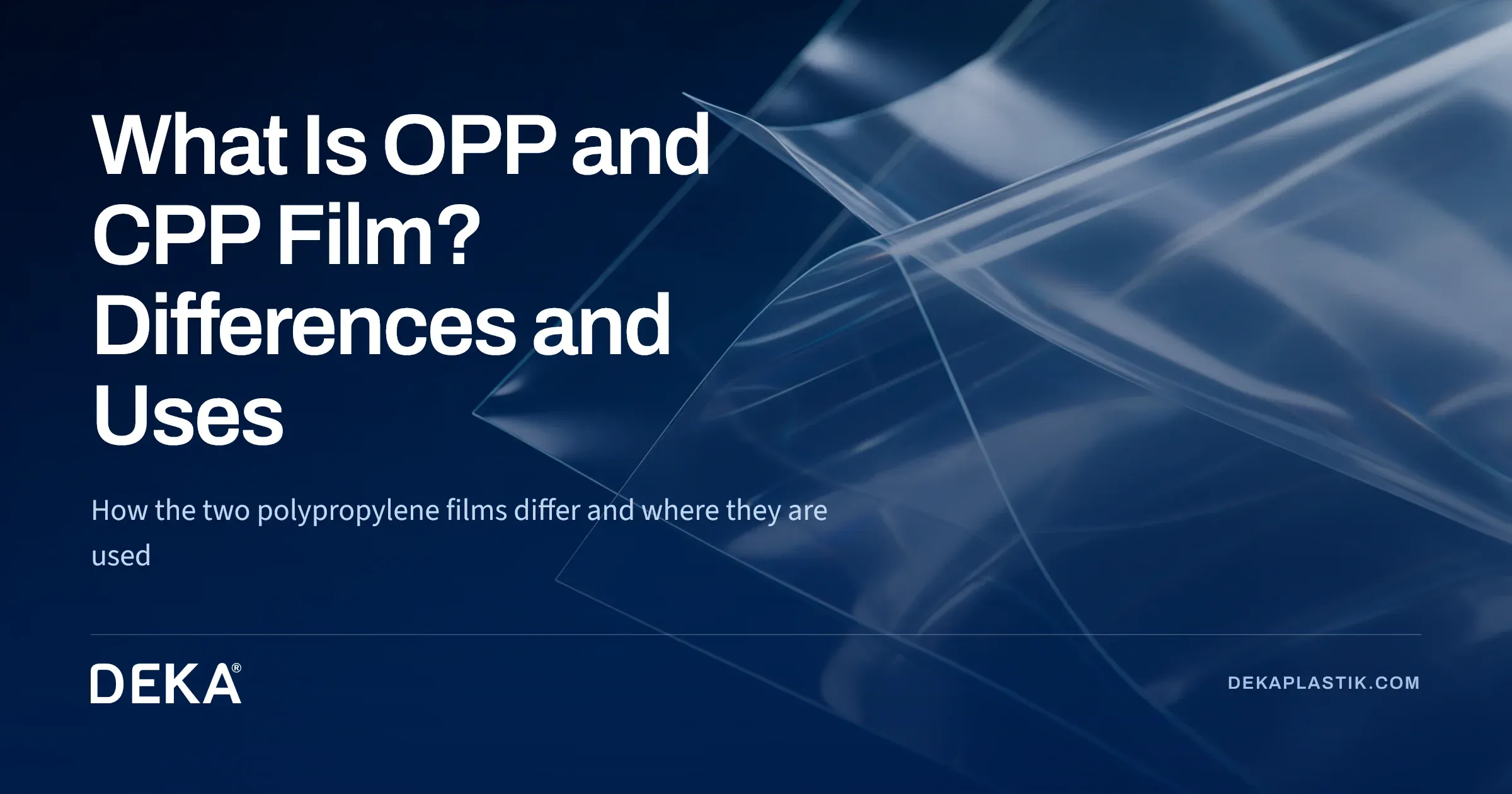 What Is OPP and CPP Film? Differences and Uses